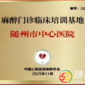 隨州市中心醫(yī)院獲批國(guó)家級(jí)麻醉門(mén)診臨床培訓(xùn)基地